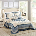 Modern Heirloom Charlotte Bedspread - Blue - King