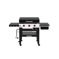 Daytona 3-Burner 30 in. Propane Gas Griddle in Black with Lid