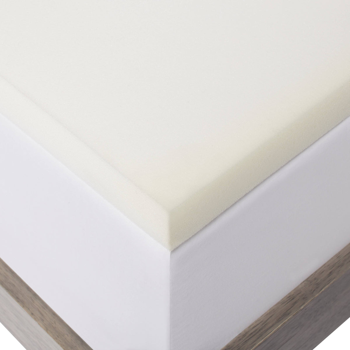 2-Inch Solid Foam Mattress Topper with Premium Mattress Protector by Lucid California King