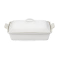 Le Creuset Heritage Rectangular Casserole | Stoneware Matte White, 4 qt.
