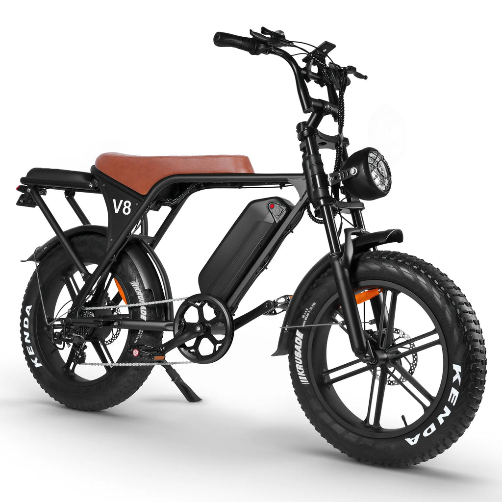VTOKW Electric Bike for Adults, 1000W Peak Motor Adult Electric Bicycle, 48V 15.6ah Battery, up to 31MPH, 20'' Fat Tire Ebike, Dual Disc Brakes Mountain Bike for Cycling, 7 Speed E Bike, E - Bike UL2849