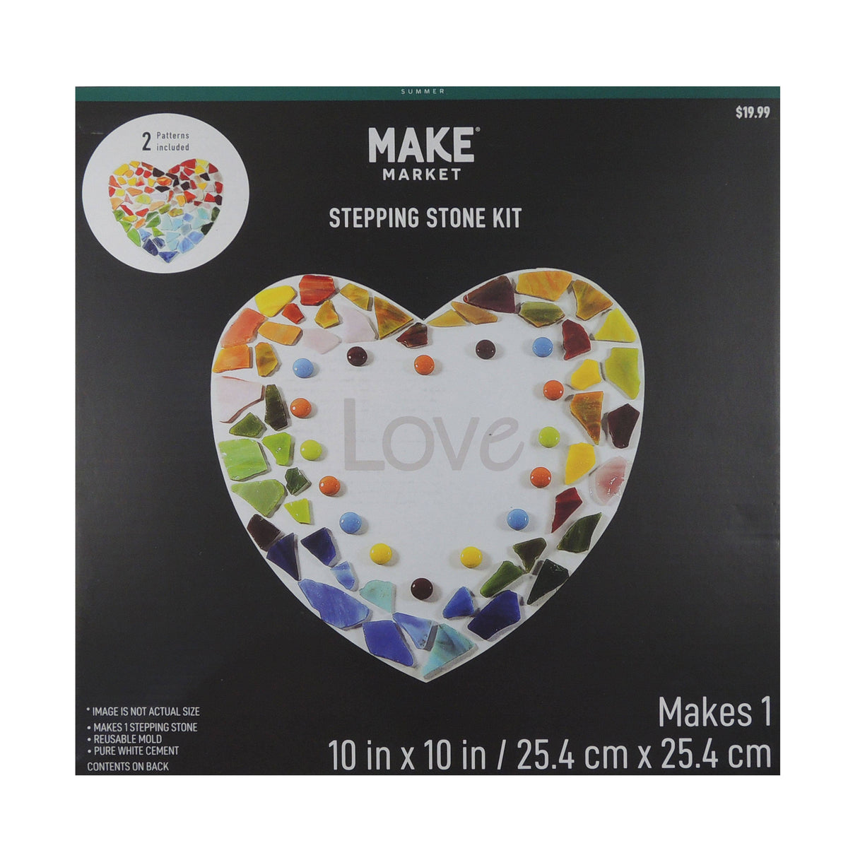 Make Market Heart Stepping Stone Kit - Each