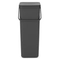 Sort & Go 10.6 Gallon Recycling Bin Brabantia Color: Gray