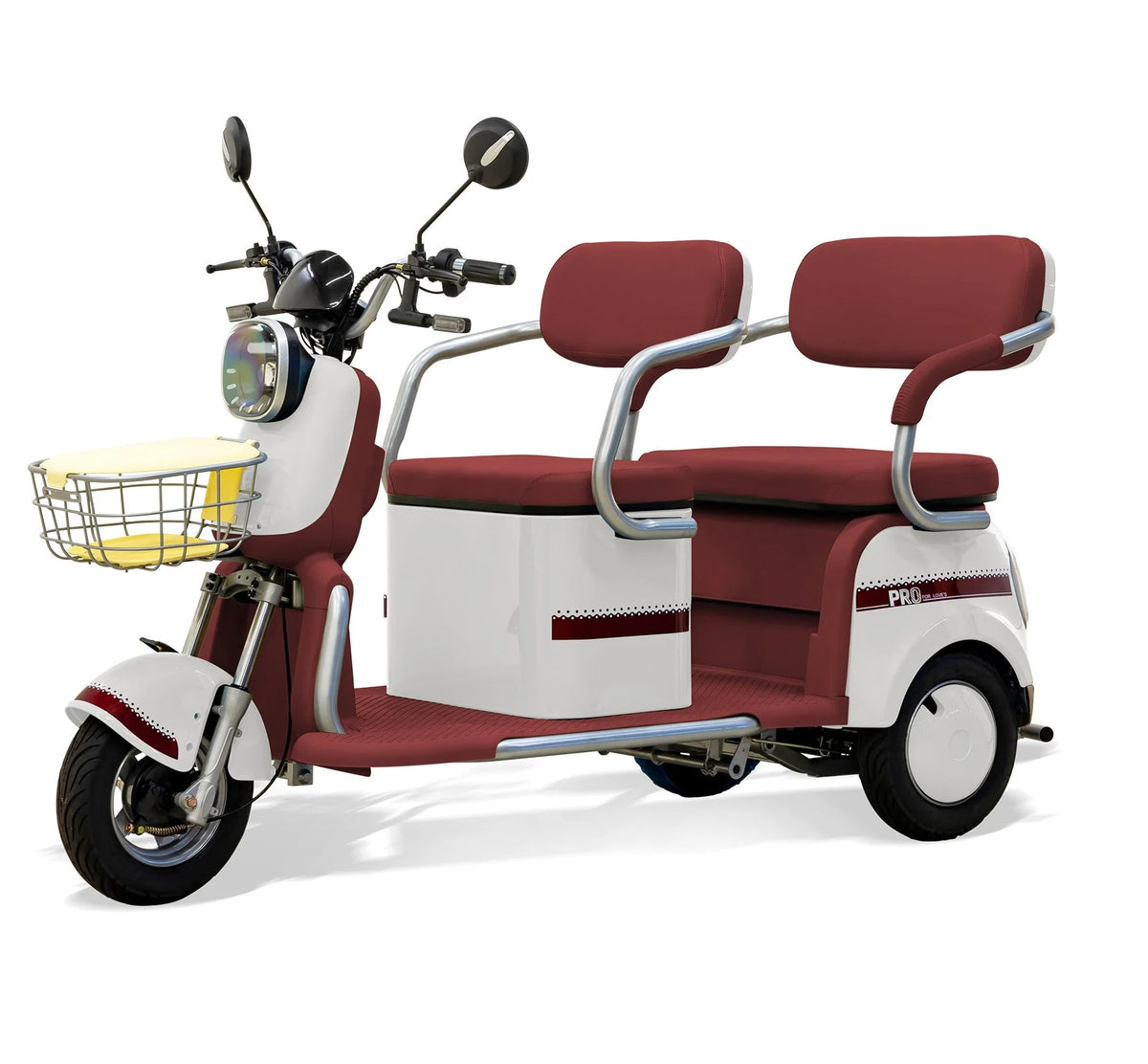 Massimo MGC E - Trike 3 - Wheel Electric Cart - 17 MPH, 2 - Seater Adult Scooter - Blue