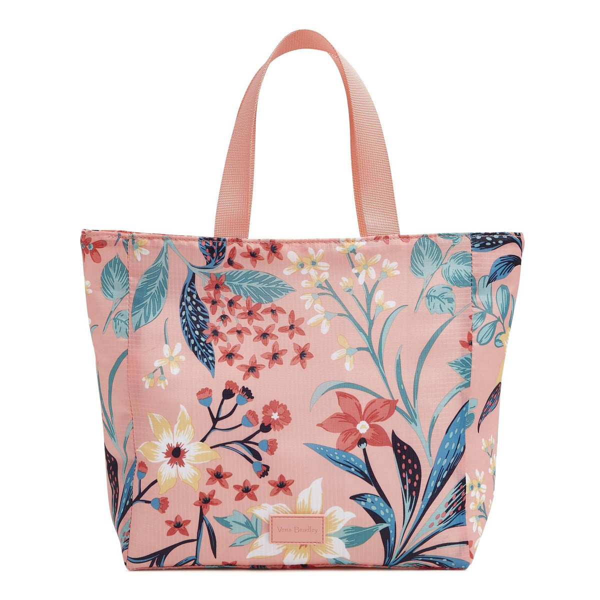 Vera Bradley Women's Ripstop Lunch Tote Bag Paradise Bright Coral