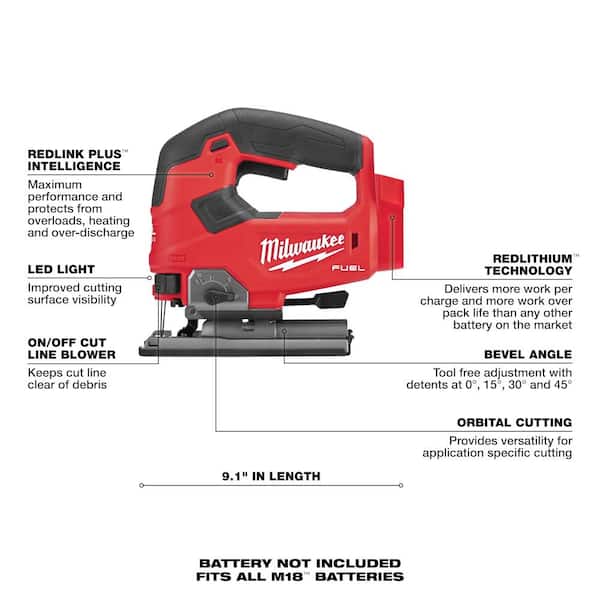 M18 FUEL 18-Volt Lithium Ion Brushless Cordless Combo Kit 6-Tool with Jig Saw and Compact Router