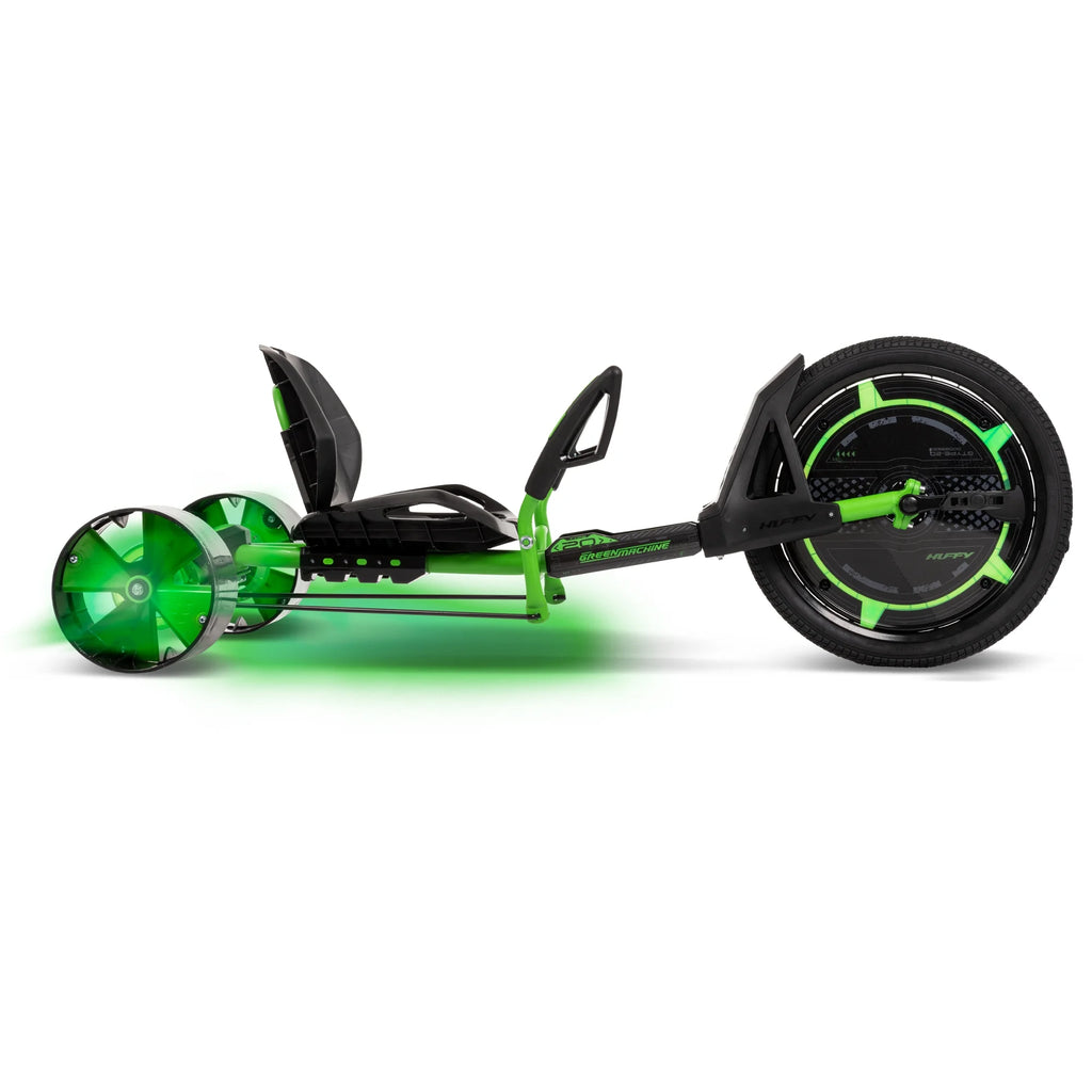 Huffy 20" Green Machine Drift Trike, Fits Riders Ages 8+ Years, Drift and Spin, Green/Black, Unisex, Kids