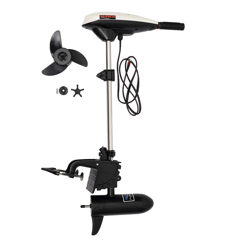 Anqidi 65 lb 12V 660W Electric Trolling Motor ET65L Telescopic Handle F5 - R2 Seep Control Boat Outboard Engine