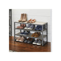 Better Homes & Gardens Decorative Gunmetal Grey Wood and Metal Shoe Rack, Gray