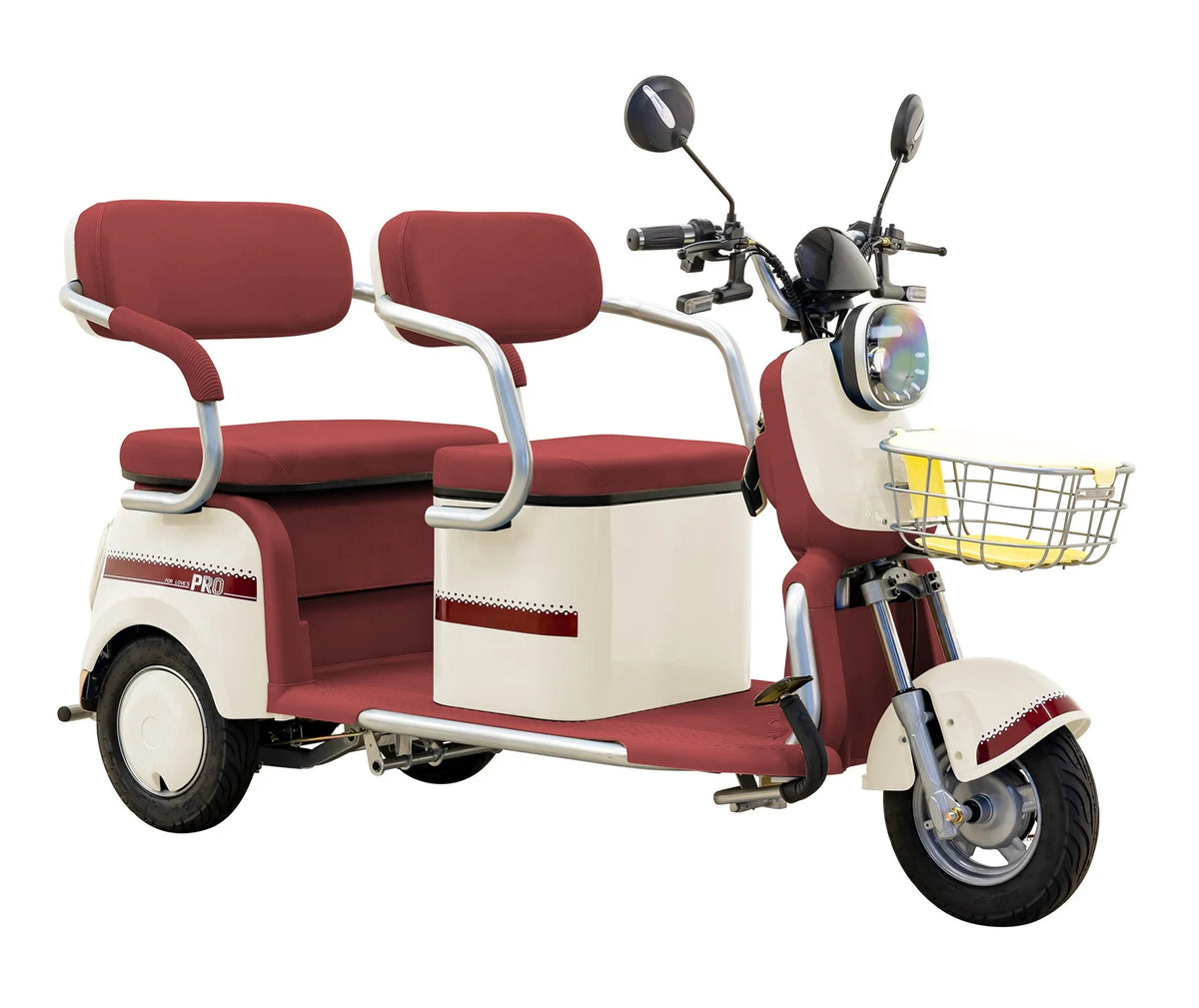 Massimo MGC E - Trike 3 - Wheel Electric Cart - 17 MPH, 2 - Seater Adult Scooter - Blue