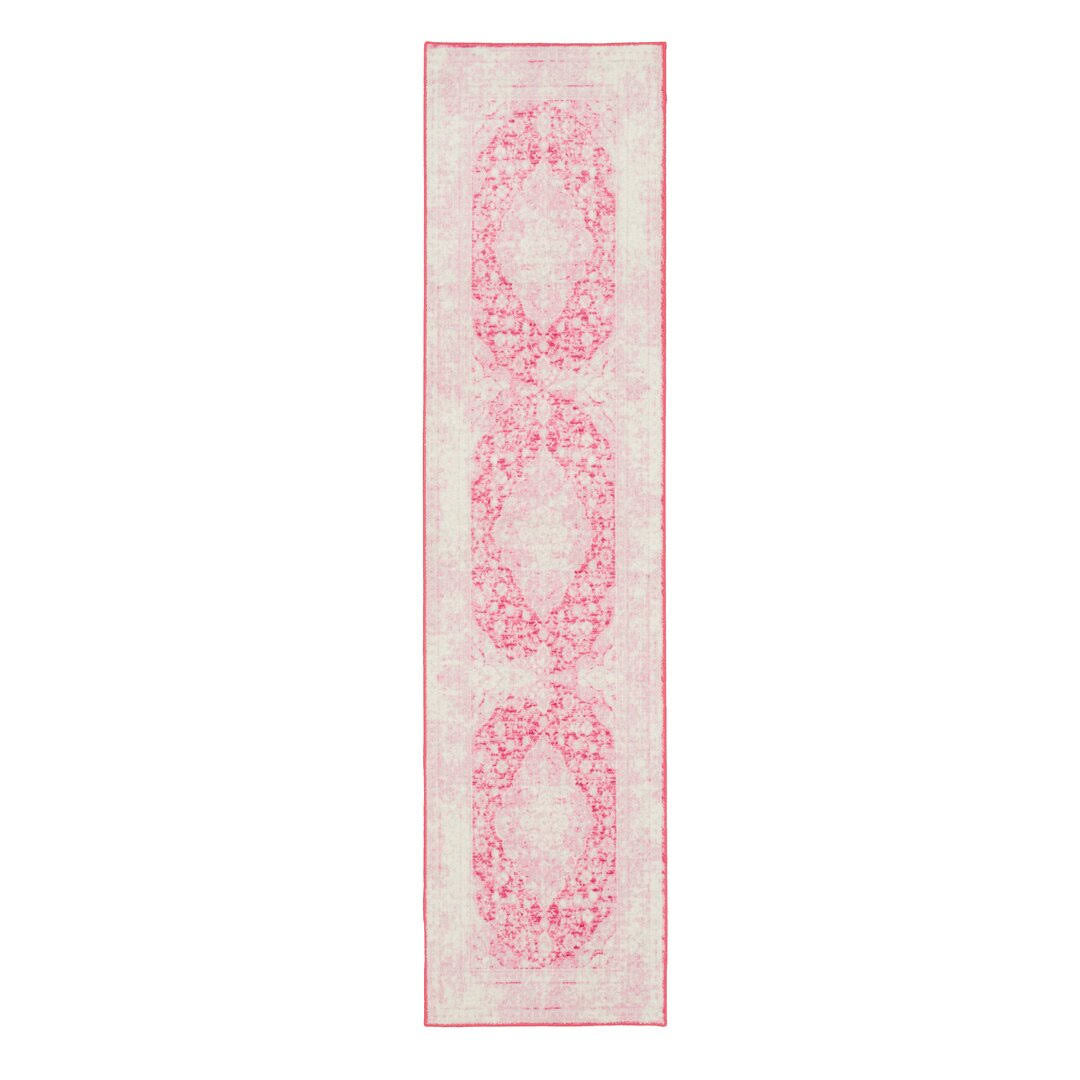 Lofland Oriental Distressed Medallion Pink Area Rug Langley Street Rug Size: Runner 2' x 8'