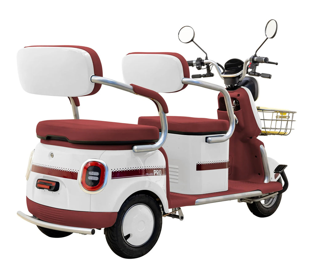 Massimo MGC E - Trike 3 - Wheel Electric Cart - 17 MPH, 2 - Seater Adult Scooter - Blue
