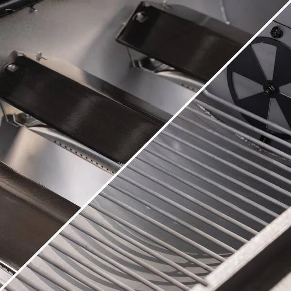 Double Play 1, 260 Sq., In. 3 - Burner Gas and Charcoal Grill in Black