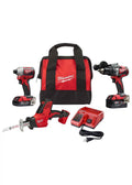 Milwaukee 2799 - 22CXP M18 Combo Kit 18 - Volt Lithium - Ion Cordless Compact Brushless Hammer Drill Impact Combo Kit