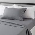 AmazonBasics Microfiber Sheet Set - Twin, Dark Grey