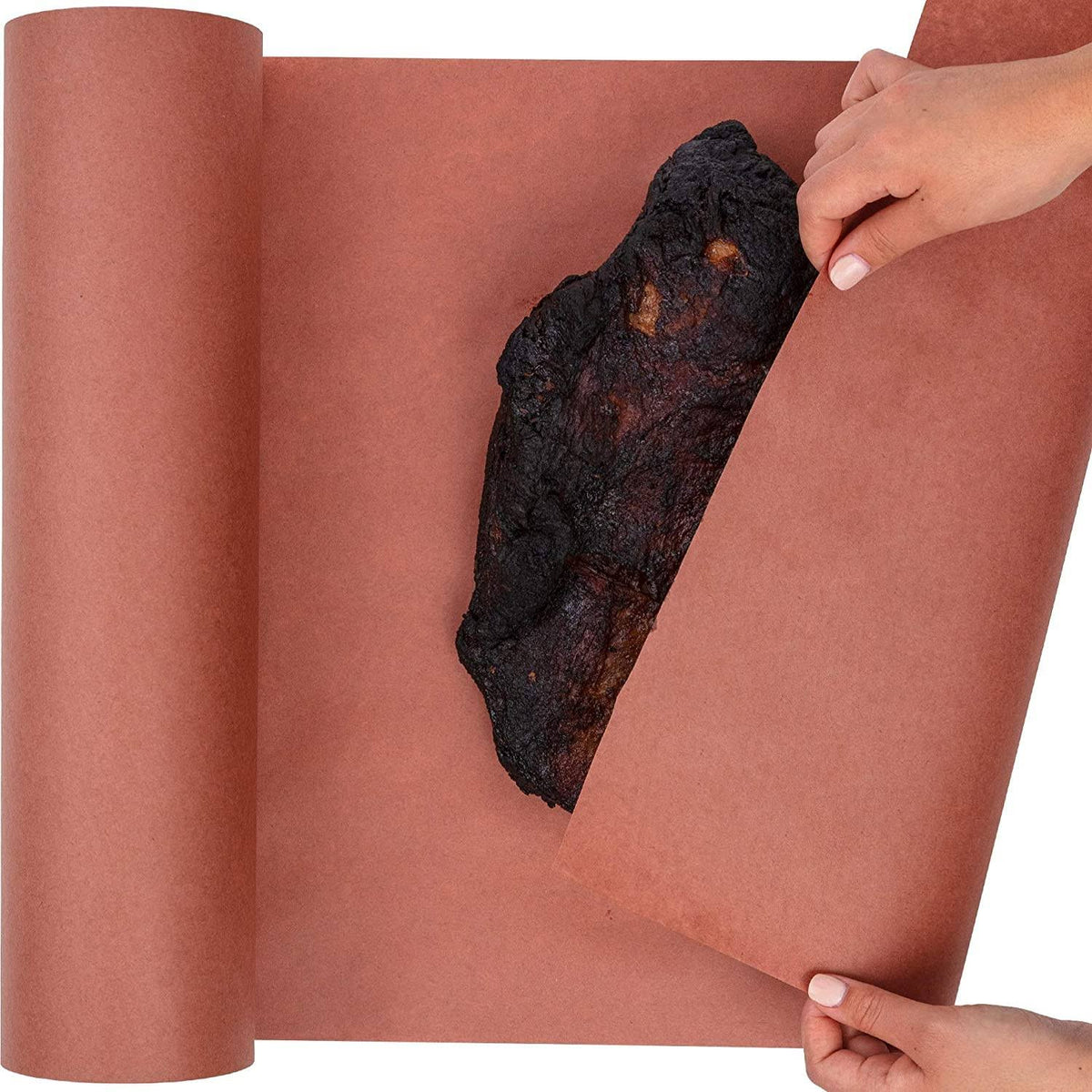 DIY Crew DIY Butcher Paper Roll for Smoking Meat - Made in USA - Unwaxed Butcher Paper - Peach Colored Butcher Paper - Butcher Paper Packing - Her