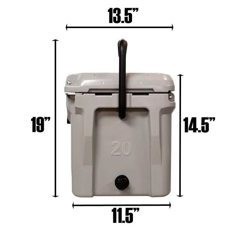 Fatboy 20 Quart Roto Molded Hard Sided Cooler Coral