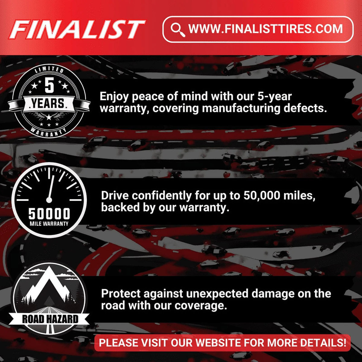 Finalist Terreno A/T 245/75 R16 All-Season LT245/75R16 10 Ply 120/116S LR E All-Terrain Tire (No Rim)