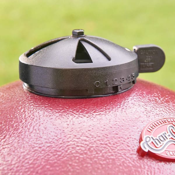 Akorn Jr. 14 In. Portable Kamado Charcoal Grill in Red