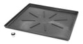 Southwin 20783 30.5 x 34.5 in. Graphite Drain Pan with Fitting