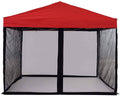 PROHIKER Mosquito Net for Outdoor Patio and Garden, Screen House for Camping and Deck, Gazebo Screenroom, Zippered Mesh Sidewalls for 10x 10' Gazebo