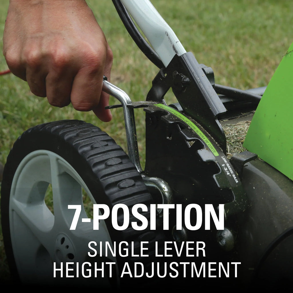 Greenworks 13 Amp 21 - Inch Corded Electric Walk - Behind Push Lawn Mower, 25112