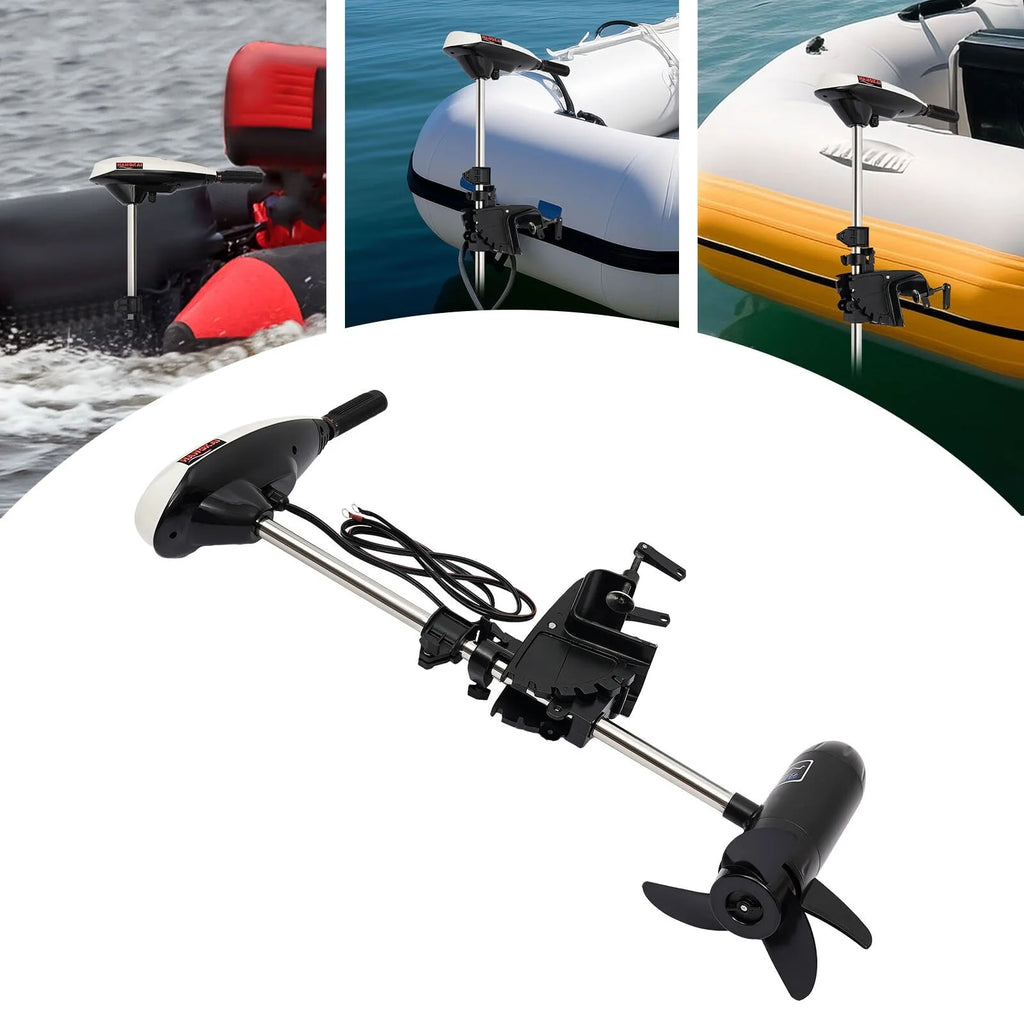 Anqidi 65 lb 12V 660W Electric Trolling Motor ET65L Telescopic Handle F5 - R2 Seep Control Boat Outboard Engine