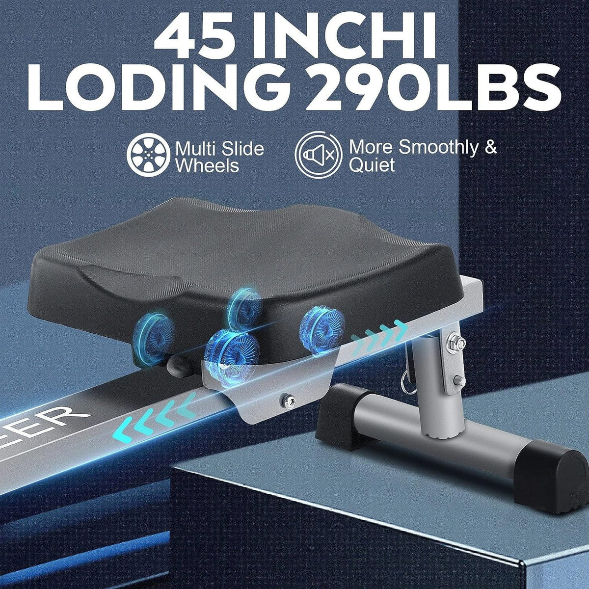 290 lb Rowing Machine, Hydraulic Machine Rower with 12 Level Adjustable Resistance and LCD Monitor, Exercise Equipment for Home Fitness Full Body Workout Cardio Training