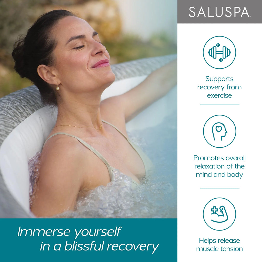 Bestway Saluspa Hollywood Luxe Airjet Inflatable Hot Tub W/ Pump #p08411