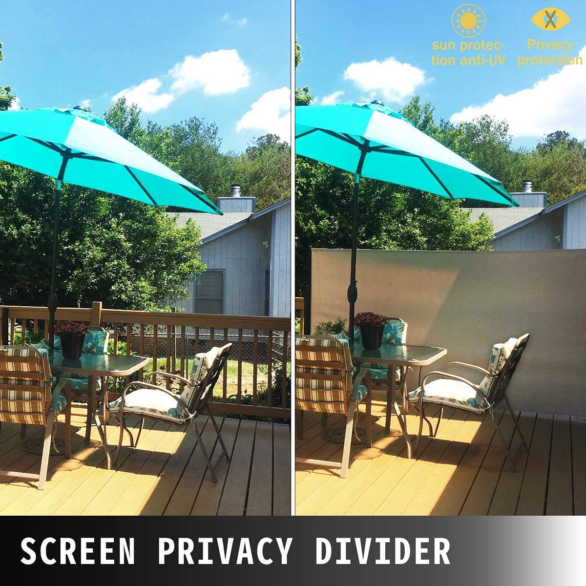 VEVOR Retractable Side Awning. Outdoor Privacy Screen