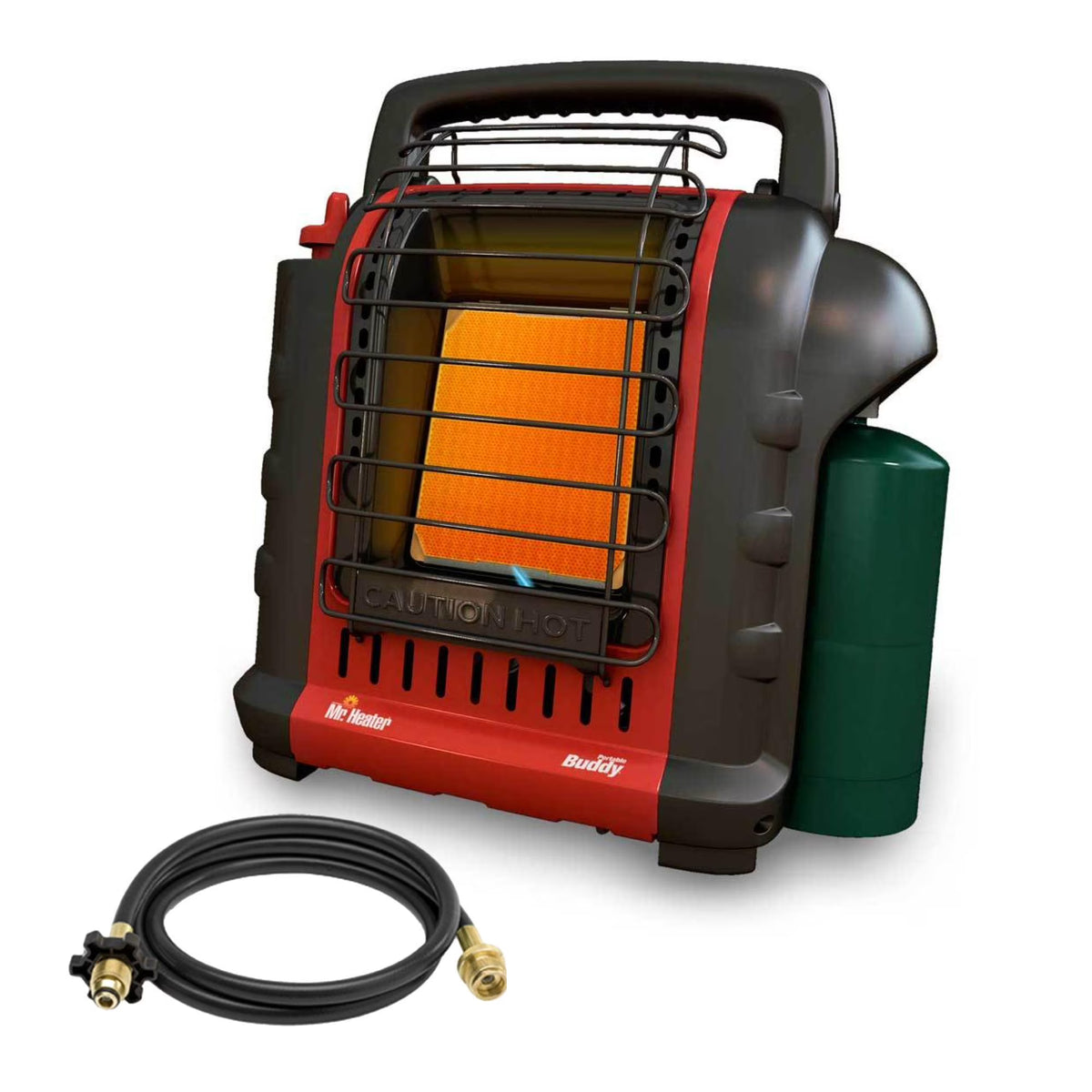 Mr. Heater F232000 Portable Buddy Heater with 10 - Feet Propane Hose Assembly