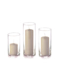 Yummi Set of 36 Slim Pillars and Cylinder Vases - Sandstone