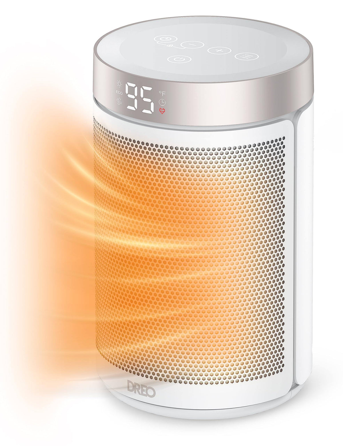 Dreo Space Heaters for Indoor Use, Portable Heater with Thermostat, 1-12H Timer, Eco Mode and Fan Mode, 1500W PTC Ceramic Fast S