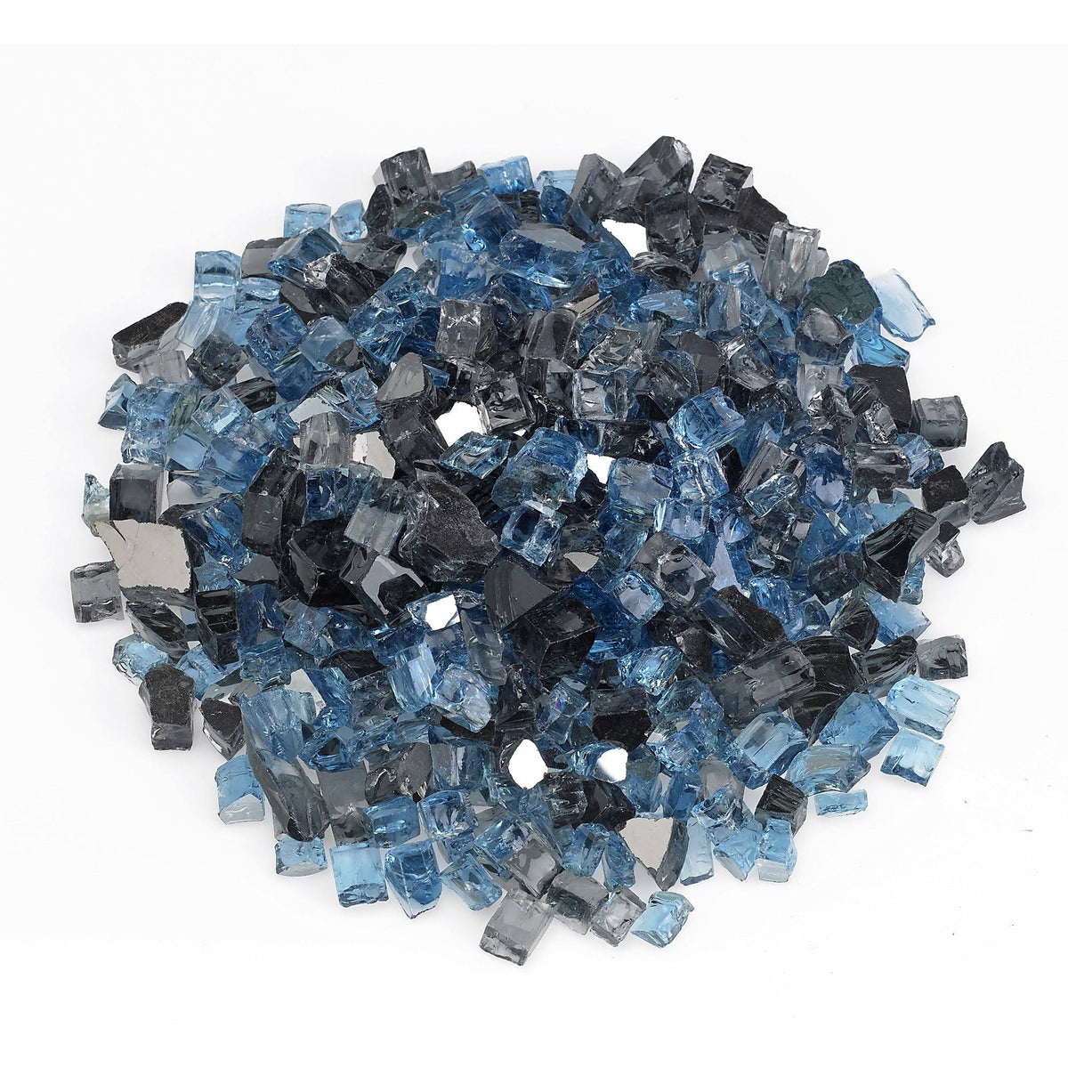 American Fire Glass AFF-MBRF12-10 Maui Breeze Reflective 1/2" Fire Glass - 10 lb Bag