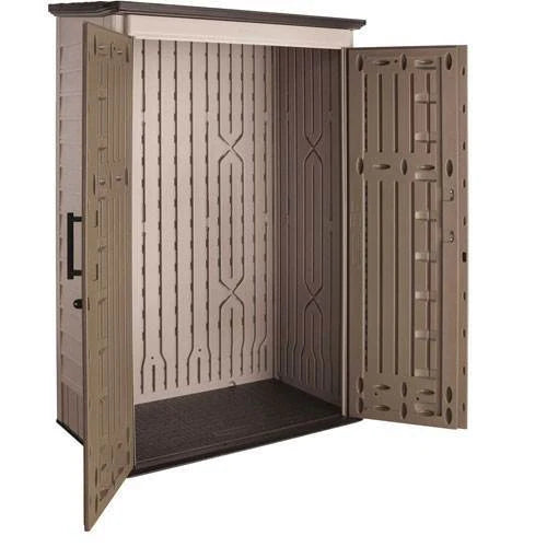Rubbermaid Outdoor Storage Shed. 52 Cu.Ft.. Weather-Resistant. Lockable Doors