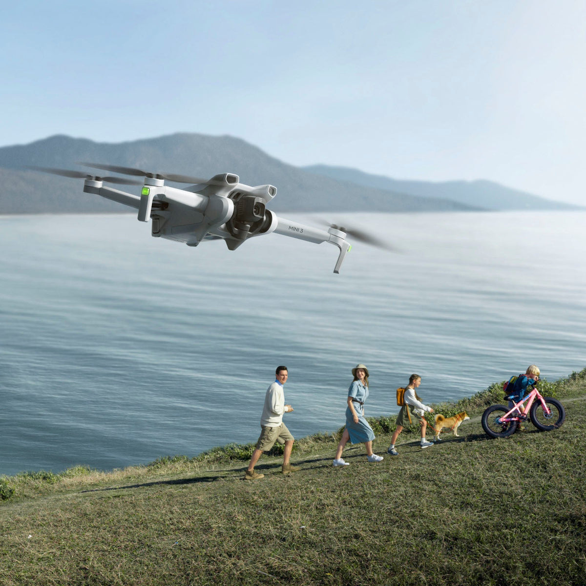 Mini 3 Fly More Combo Drone and Remote Control with Built-in Screen - Gray