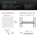 AC Infinity Grow Tent Trellis Netting - Flexible Elastic Cords - 4X4