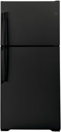 GE - 19.1 Cu. Ft. Top-Freezer Refrigerator - Black