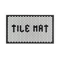 Letterfolk Large Tile Mat - White