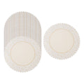Bulk 100 Pieces Shabby Chic Lace Chargers, Size: 12
