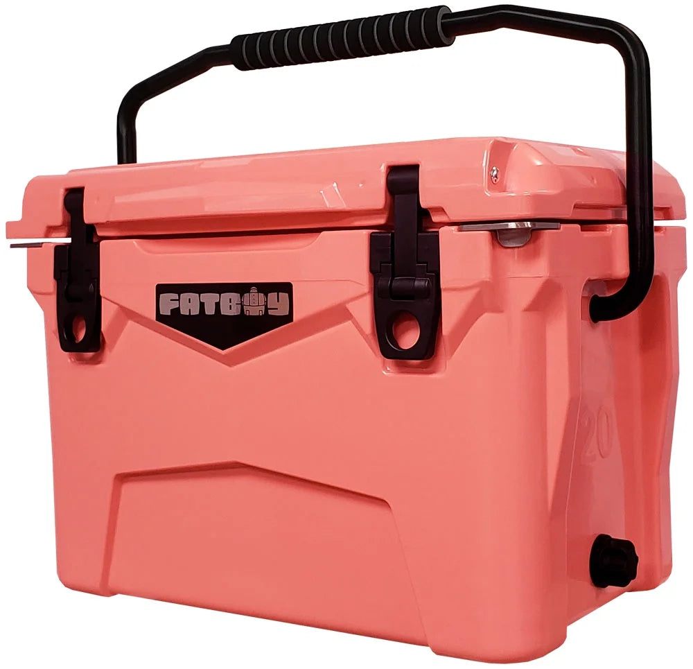 Fatboy 20 Quart Roto Molded Hard Sided Cooler Coral
