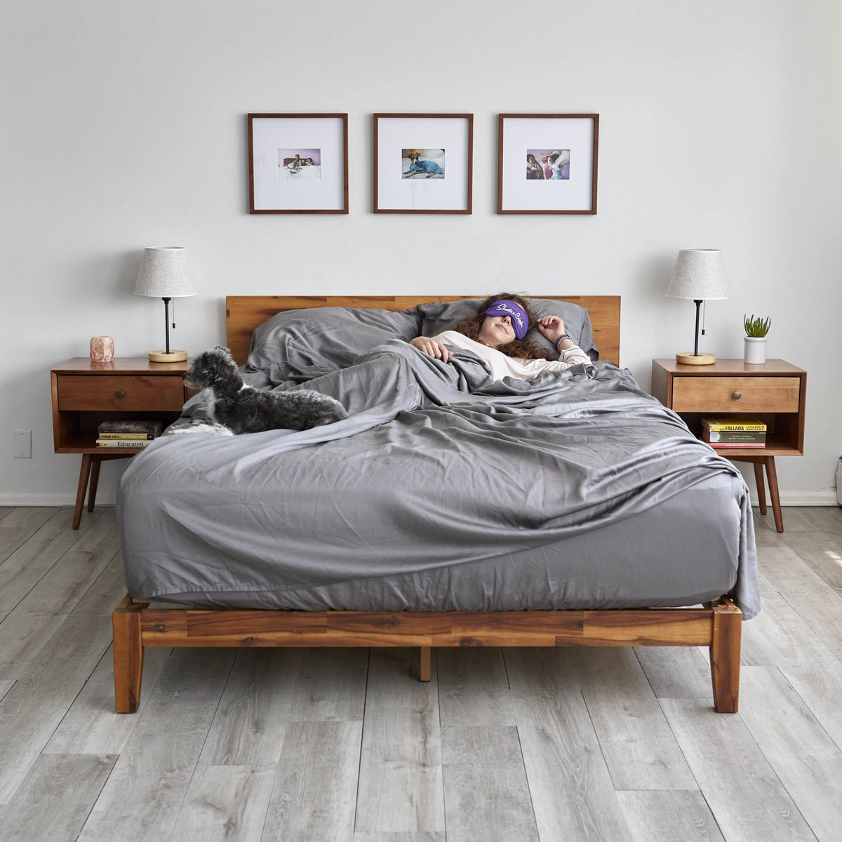 Sheets & Giggles Eucalyptus Sheets, Full / Gray