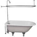 Clawfoot Tub Shower Faucet and Rectangular Combo Set R2200A