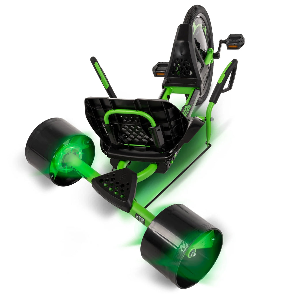 Huffy 20" Green Machine Drift Trike, Fits Riders Ages 8+ Years, Drift and Spin, Green/Black, Unisex, Kids