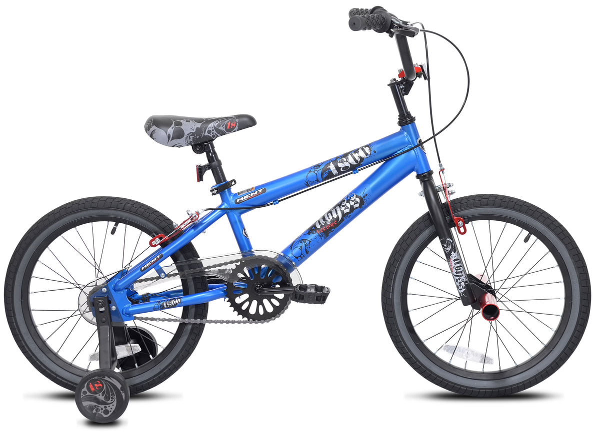 18" Kent Bicycle Abyss Boy'S Freestyle BMX Child Bicycle, Blue