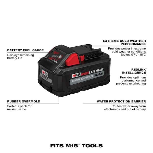M18 FUEL 18 - Volt Lithium - Ion Brushless Cordless Hammer Drill and Impact Driver Combo Kit with 8.0 Ah High Output Battery