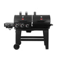 Double Play 1, 260 Sq., In. 3 - Burner Gas and Charcoal Grill in Black
