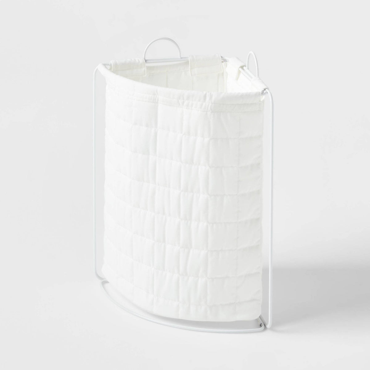 Quilted Collapsible Corner Kids' Hamper White - Pillowfort