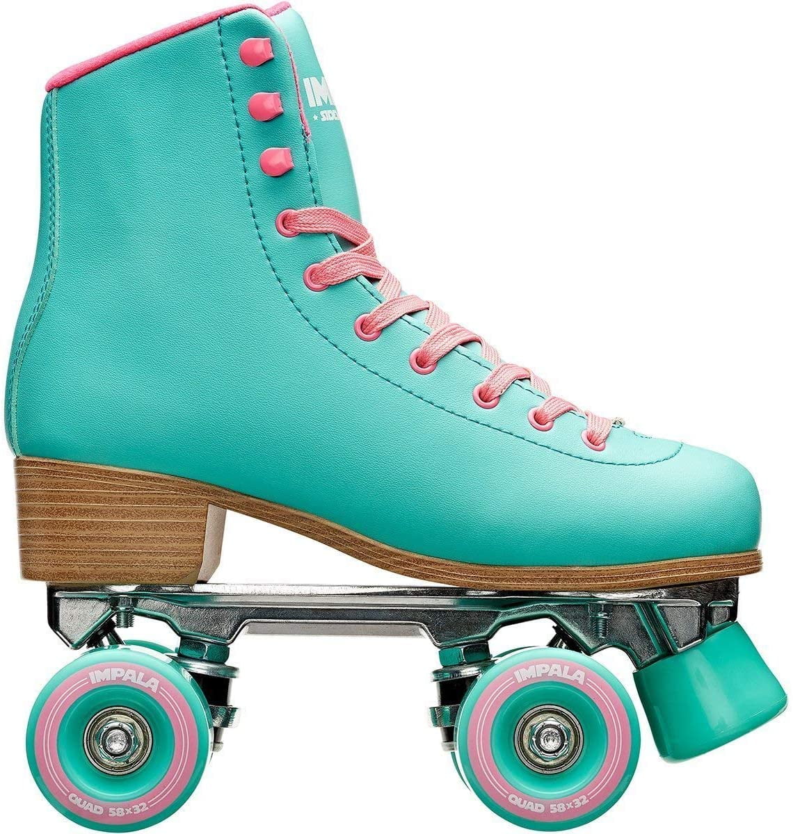 Impala Roller Skates - Aqua | Classic Quad Skates for Women and Men, US (Womens) 10